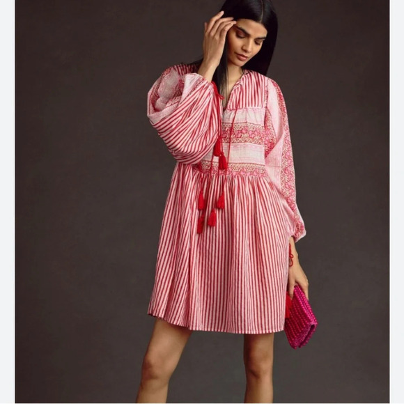 ANTIK BATIK amelie mini dress in pink Size XS NWOT - Picture 2 of 9